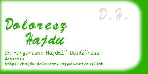 doloresz hajdu business card